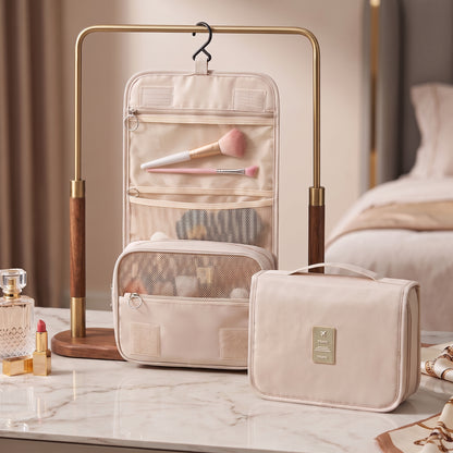Toiletry Bag for Travel – Dry Wet Separation Hanging Organizer