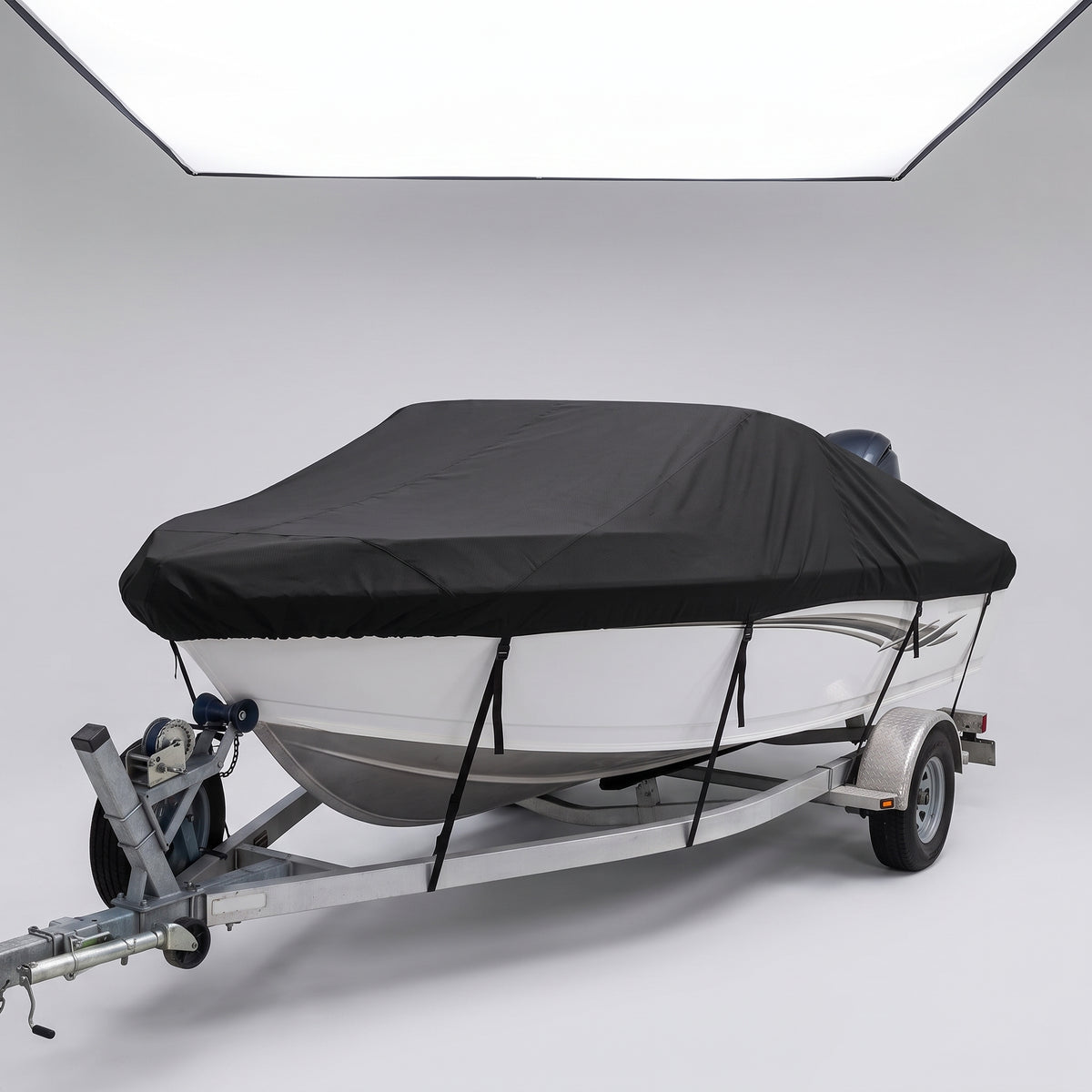 Waterproof Marine Boat Cover for V-Hull & Fishing Boats