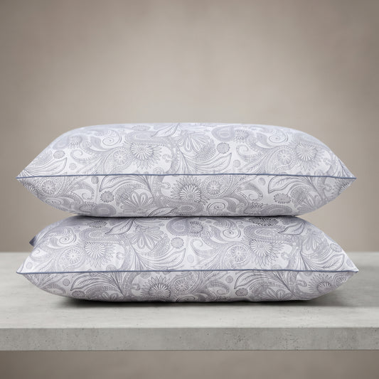 Sleeping Pillow Set – 2PC Brushed Texture Patterned Pillows