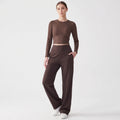 High-Waist Stretch Yoga Pants for Women with Pockets, Soft Lightweight Fit
