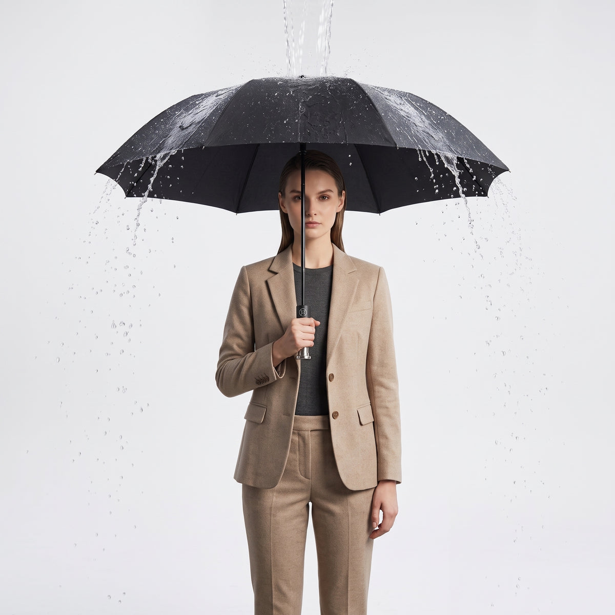 Windproof Folding Car Umbrella with UV and Rain Protection