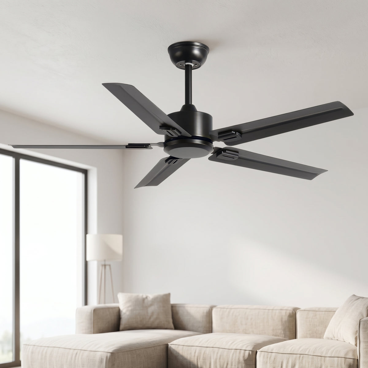 Modern 60-Inch Ceiling Fan for Home – 5 Blades, Indoor/Outdoor