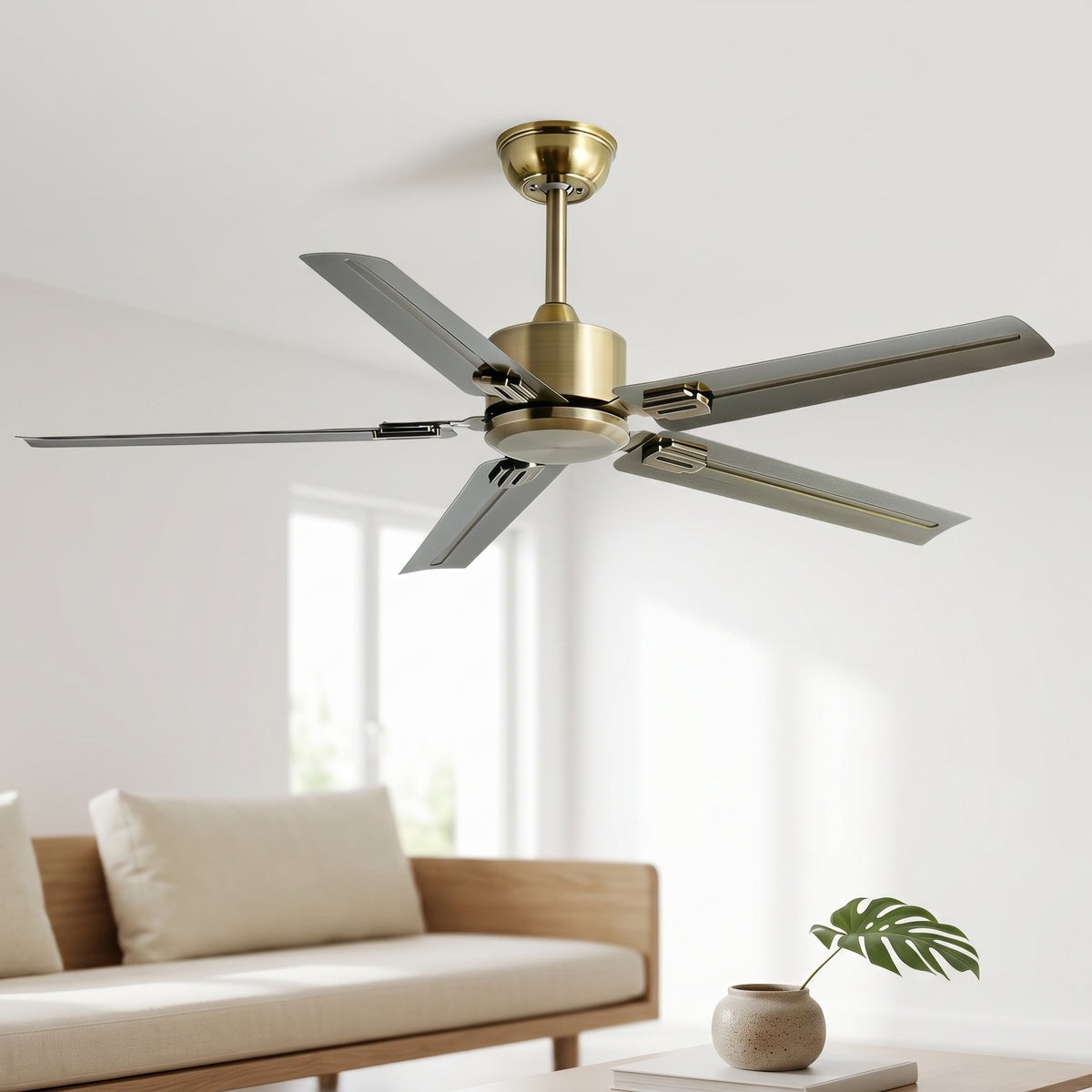 Modern 60-Inch Ceiling Fan for Home – 5 Blades, Indoor/Outdoor