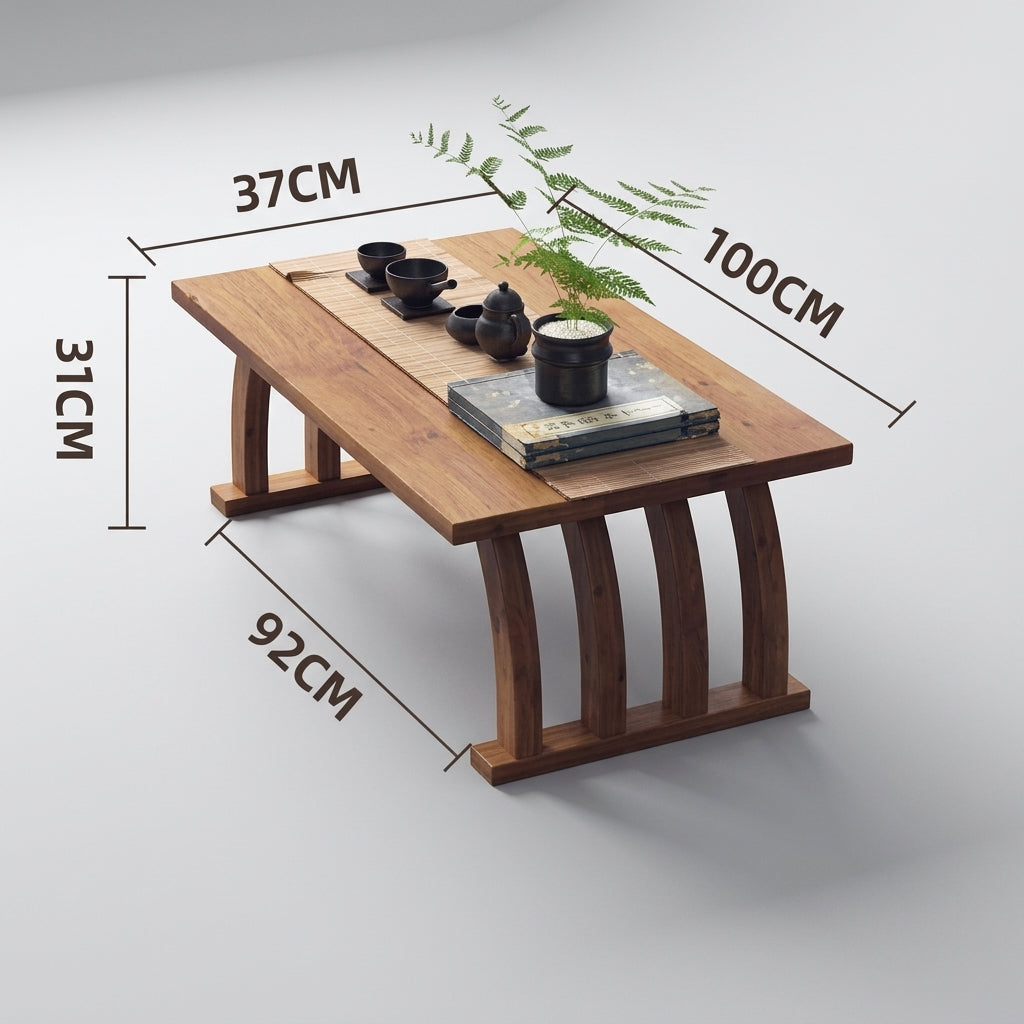 Japanese Tea Table – Bamboo Folding Low Table for Tatami Rooms
