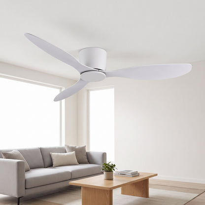 Low Profile Ceiling Fan for Home – 52-Inch, Remote Control, No Light