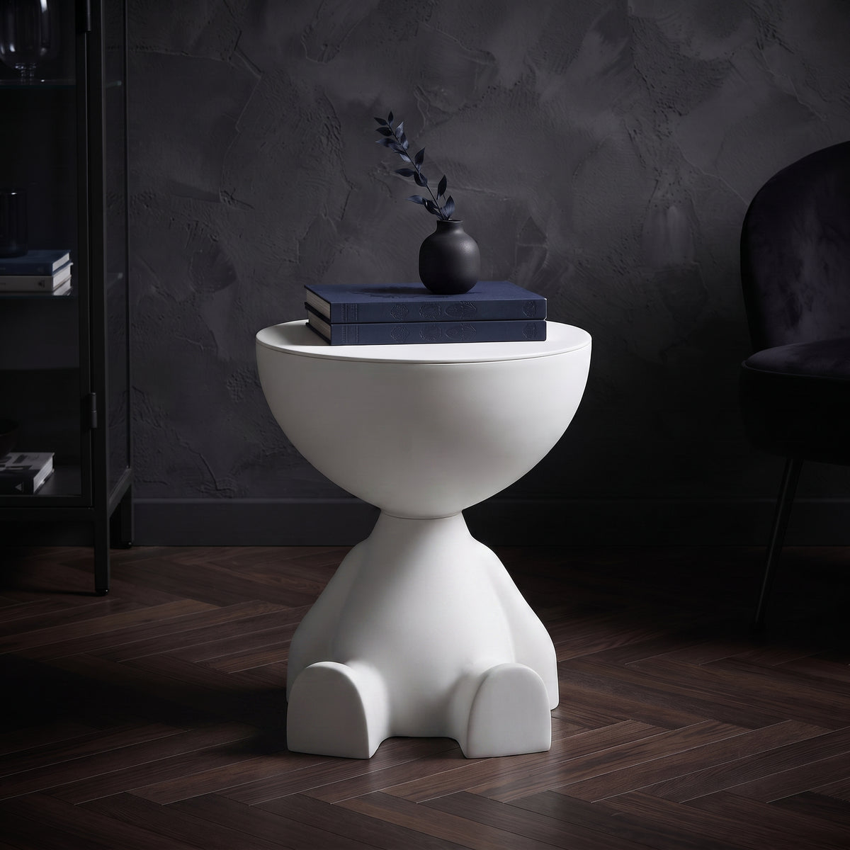 Sofa Edge Table – Compact Flat-Head Coffee Table