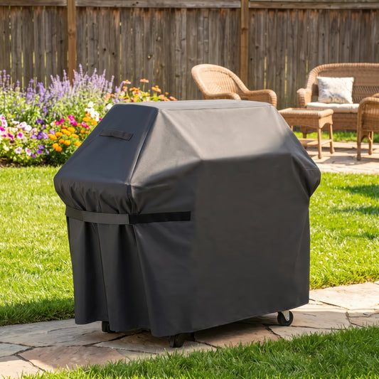 210D Oxford BBQ Grill Cover, Waterproof and UV-Resistant