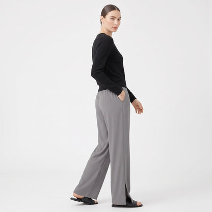 UPF 50+ Wide Leg Pants for Women with Side Slit, Lightweight Quick-Dry for Travel, Hiking and Everyday Wear