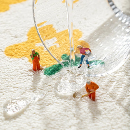 Floral Floor Mat - Soft Absorbent Non-Slip Pad