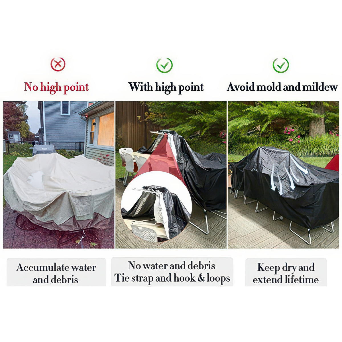 Waterproof Outdoor Furniture Cover for Patio Sets