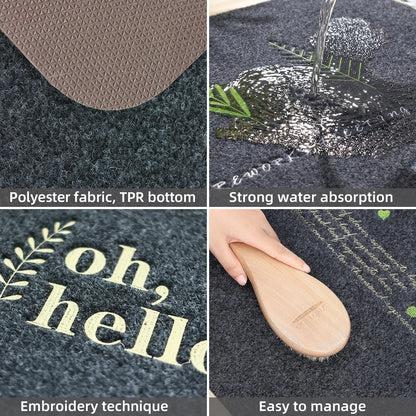Bathroom Absorbent Mat - Minimalist Machine Washable Pad