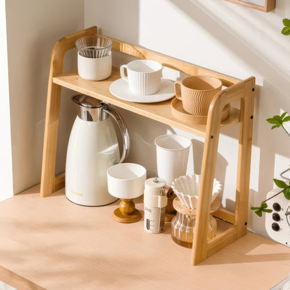Wooden Multi-Functional Countertop Multi-Layer Storage Rack, Multiple Sizes