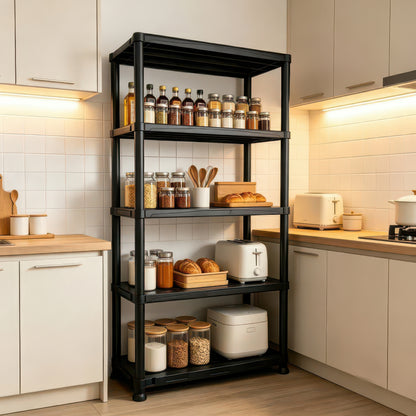 Strong Plastic Storage Shelving - Waterproof 4/5 Tier Rack