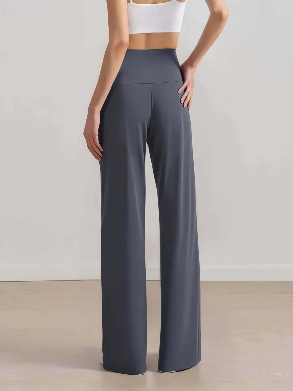 Wide Leg Yoga Pants for Women, High-Waist Stretch Lounge and Workout Palazzo Pants