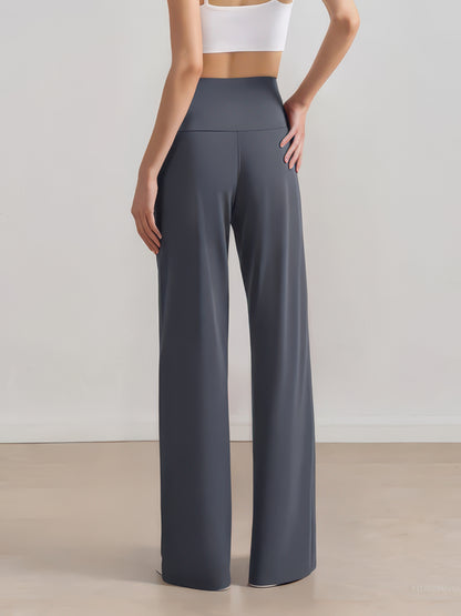 Wide Leg Yoga Pants for Women, High-Waist Stretch Lounge and Workout Palazzo Pants