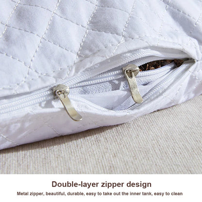 Buckwheat Neck Pillow – Plaid Shaped Husk Filling Cushion
