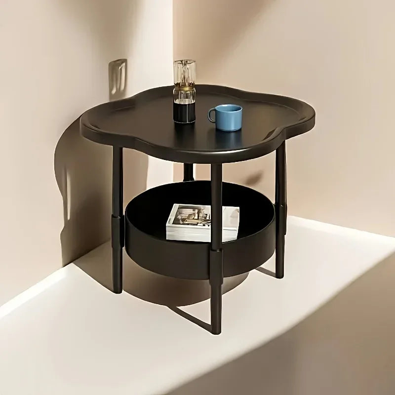 Mobile Storage Coffee Table – Modern Rolling Corner Table