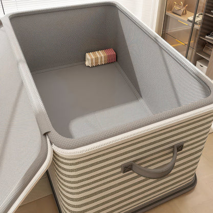 Foldable Lockable Storage Box for Clothes, Blankets, and Toys