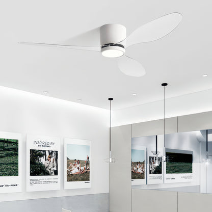 42/52-Inch Ceiling Fan with Transparent Blades and Remote