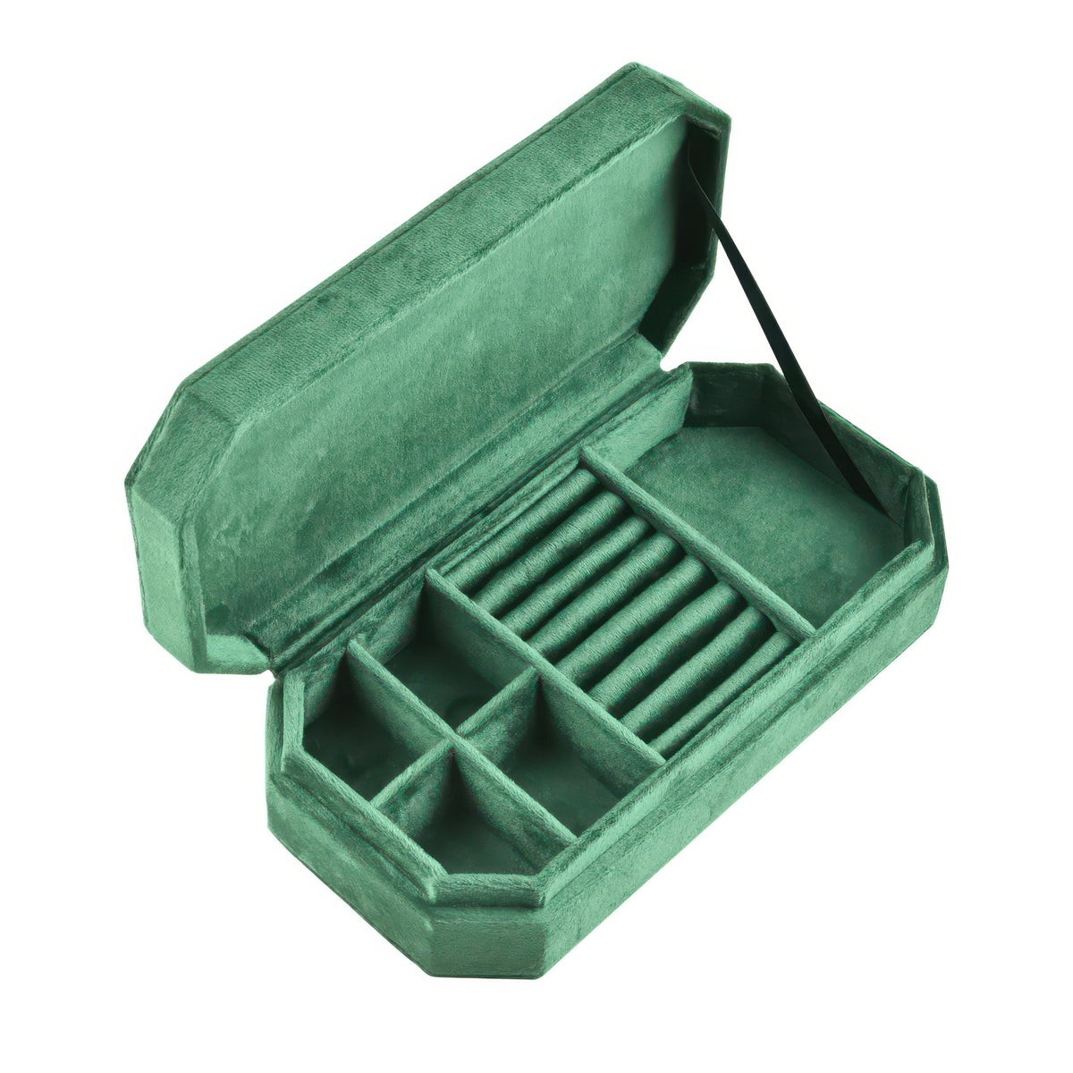 Velvet Travel Jewelry Box for Rings, Necklaces and Bracelets