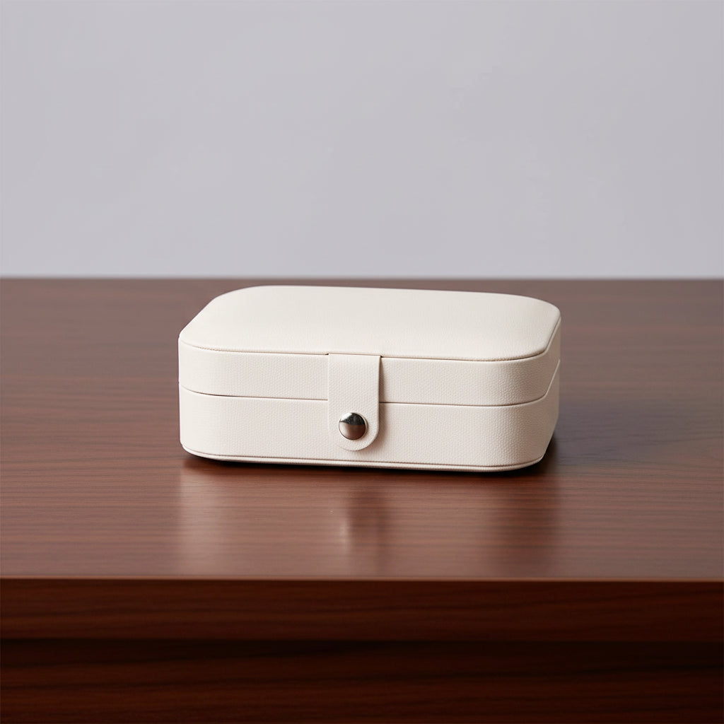 Mini Jewelry Box – Velvet Lined Travel Case for Rings & Earrings