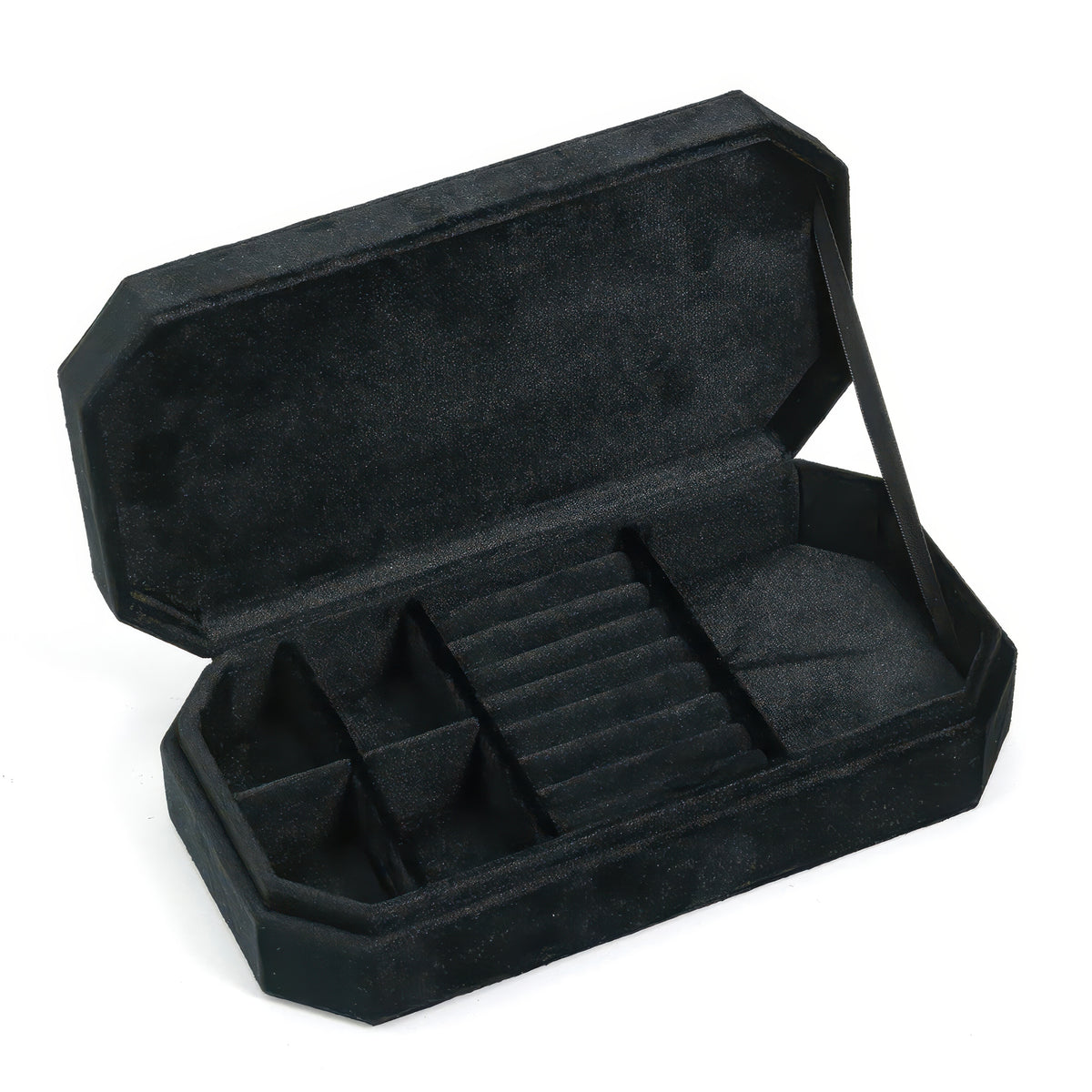 Velvet Travel Jewelry Box for Rings, Necklaces and Bracelets