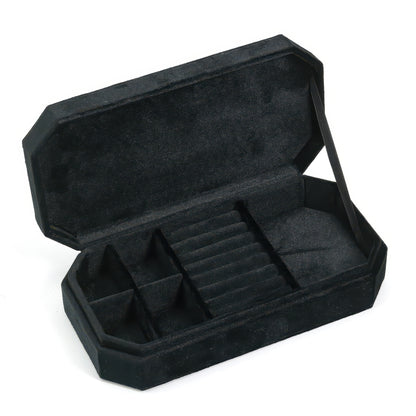 Velvet Travel Jewelry Box for Rings, Necklaces and Bracelets