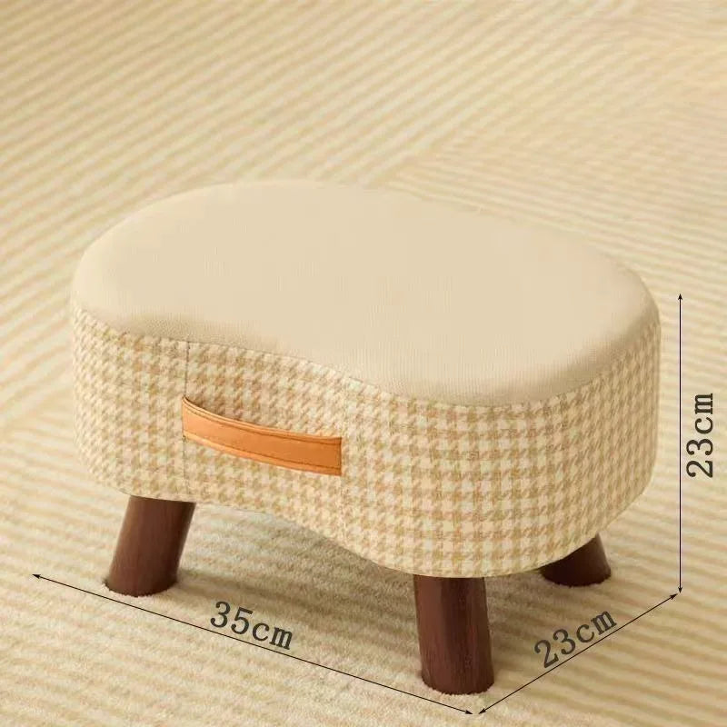 Shoe Changing Stool - Small Padded Entryway Seat