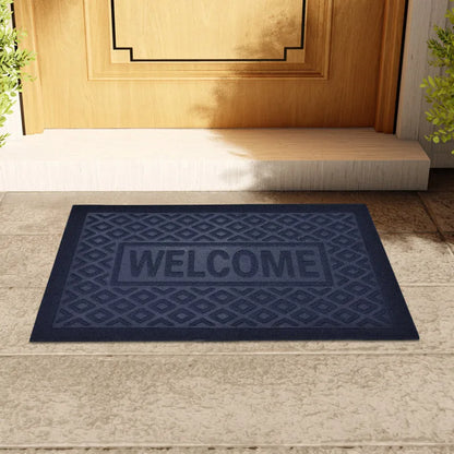 Heavy Duty Welcome Mat - Anti-Slip Rubber Rug