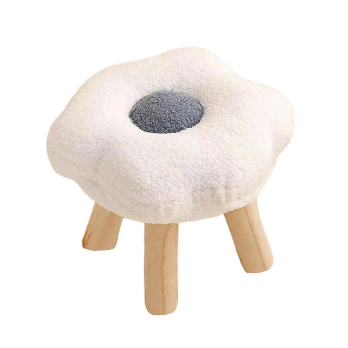 Foot Rest Stool - Wooden Non-Slip Under Desk Ottoman