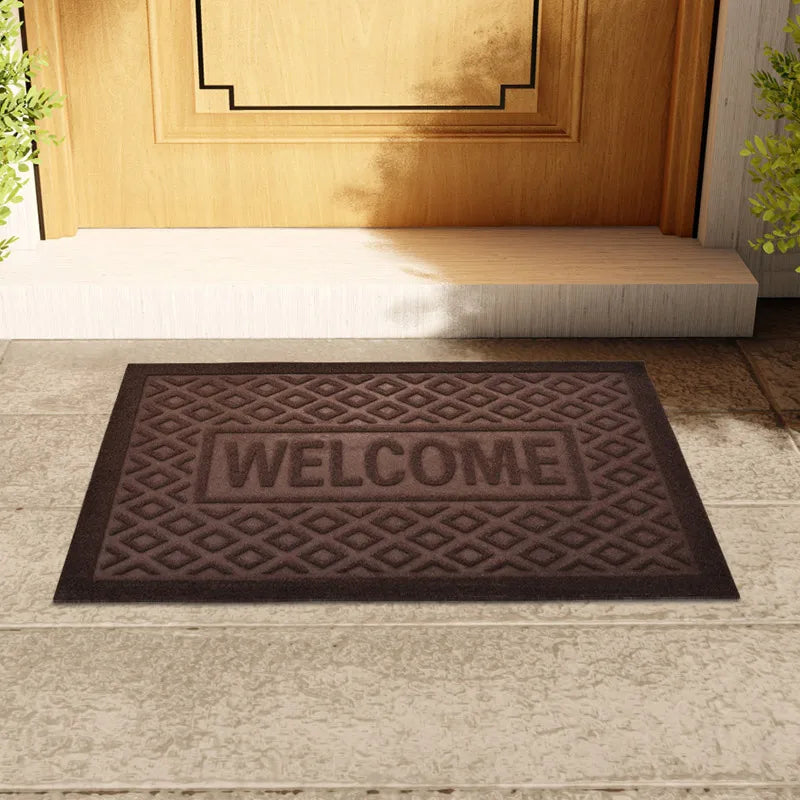 Heavy Duty Welcome Mat - Anti-Slip Rubber Rug