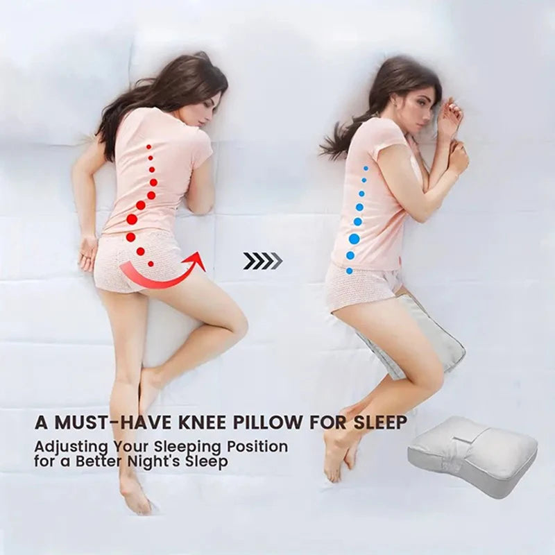 Knee Pillow for Side Sleepers – Ergonomic Leg Support Cushion
