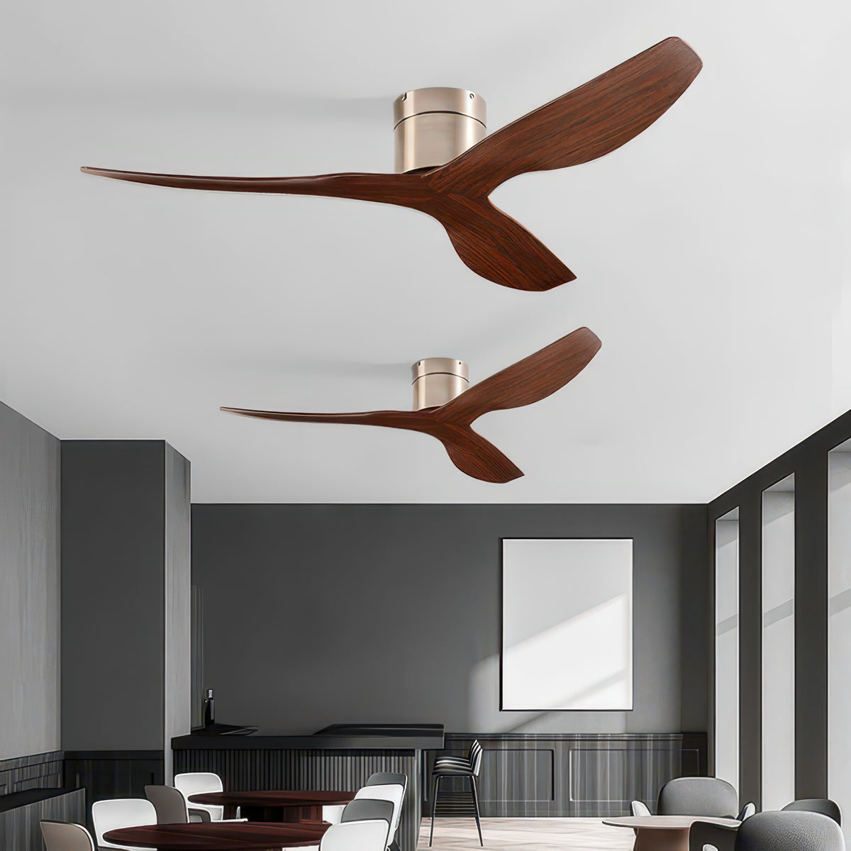 FUMANJIA 52-Inch Industrial Retro Ceiling Fan for Home with Remote