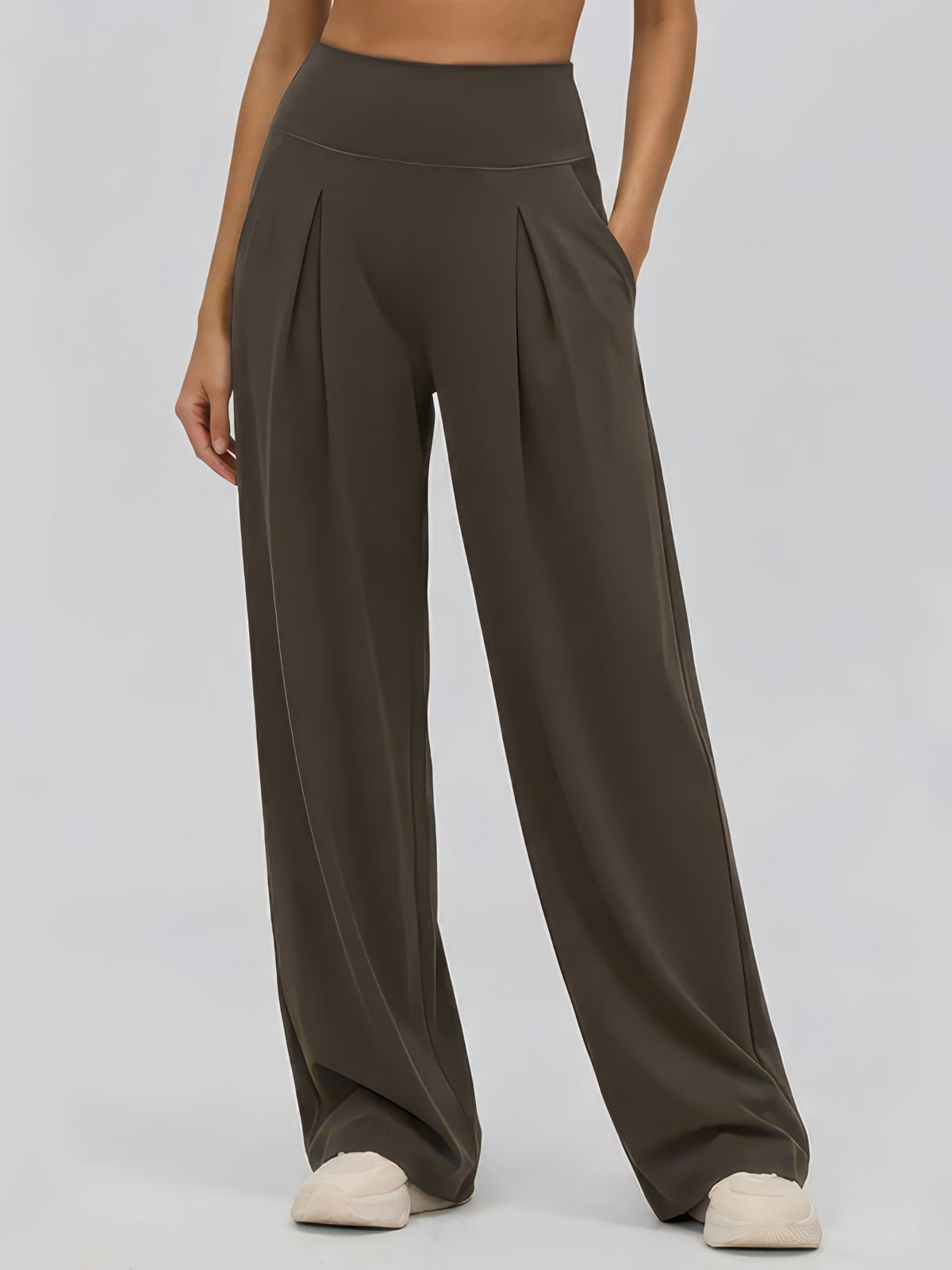 Wide Leg Yoga Pants for Women, High-Waist Stretch Lounge and Workout Palazzo Pants