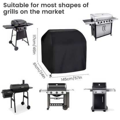 210D Oxford BBQ Grill Cover, Waterproof and UV-Resistant