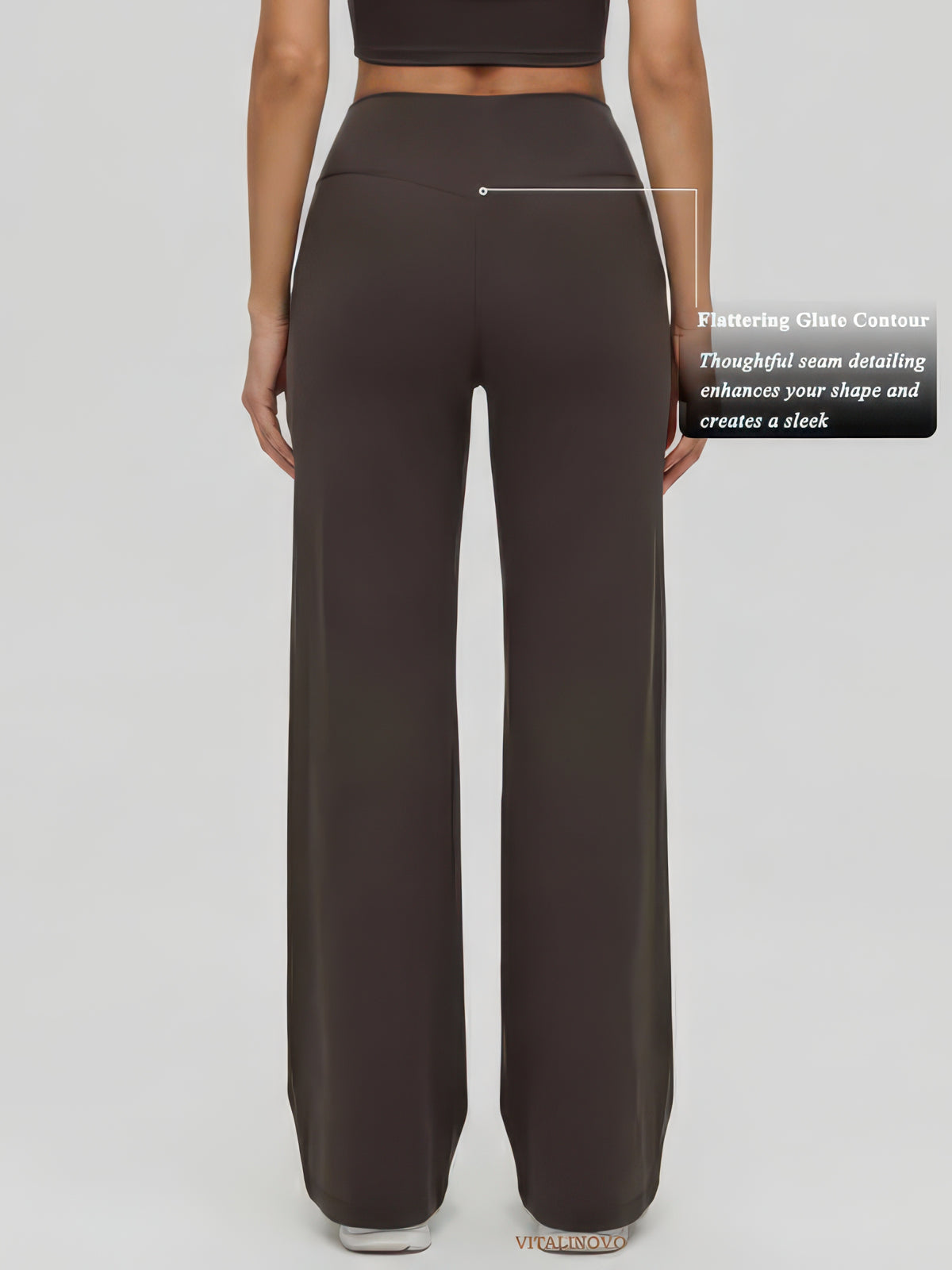 Wide Leg Yoga Pants for Women, High-Waist Stretch Lounge and Workout Palazzo Pants