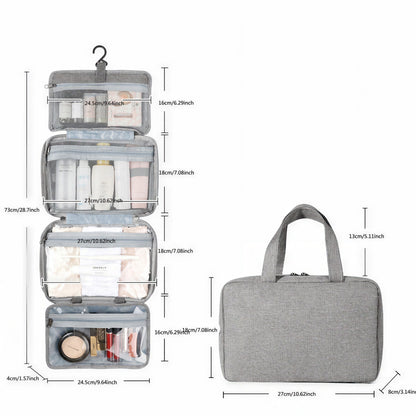 Hanging Toiletry Bag – Waterproof Folding Travel Organizer