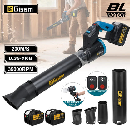 Turbo Leaf Blower - Gisam 35000RPM Brushless Fan