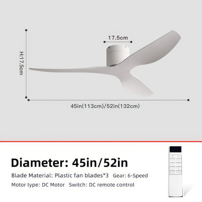 FUMANJIA 52-Inch Industrial Retro Ceiling Fan for Home with Remote