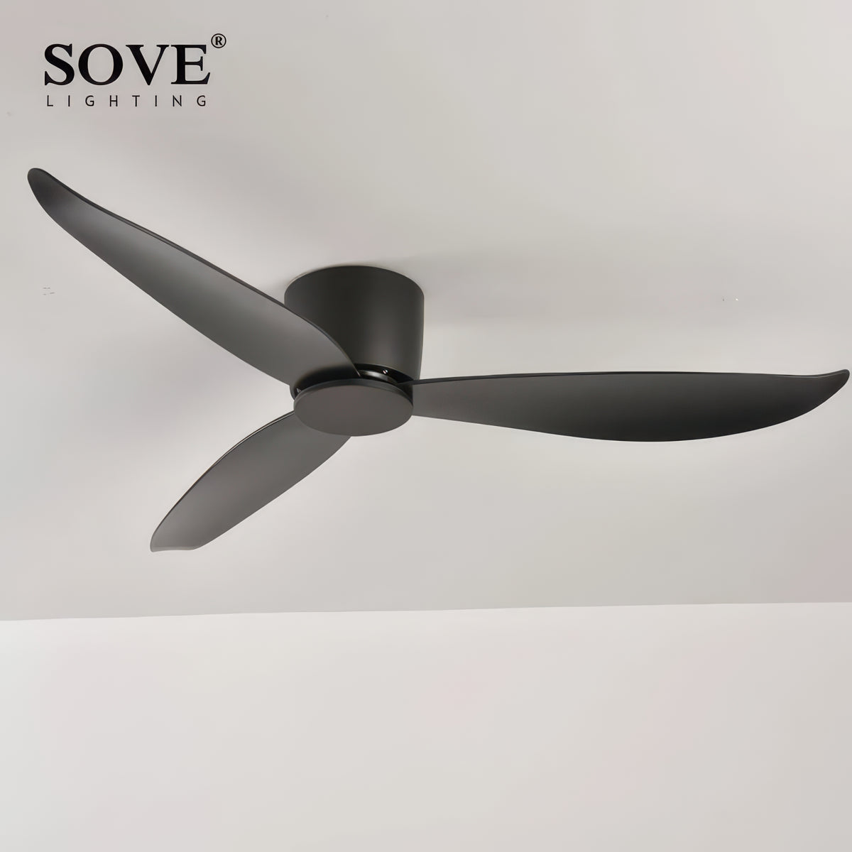 36/44/52-Inch Low-Profile Ceiling Fan with Remote Control