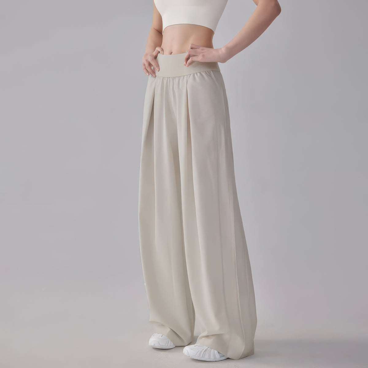 Quick-Dry Wide Leg Pants for Women, Loose Straight Fit for Yoga, Running and Casual Wear