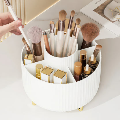 Rotating Makeup Storage – 360° Desktop Cosmetic Organizer