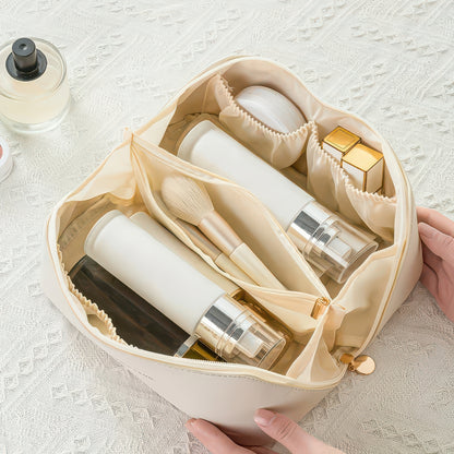 Zippered Makeup Organizer Bag for Travel and Daily Use