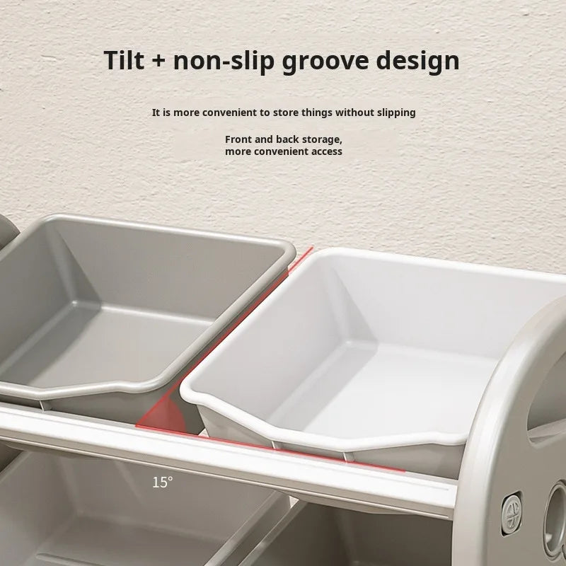 Toy Storage Cabinet - Kids Sorting Organizer Cabinet
