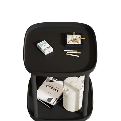 Mahjong Coffee Table with Storage Shelf – Movable Tea Stand