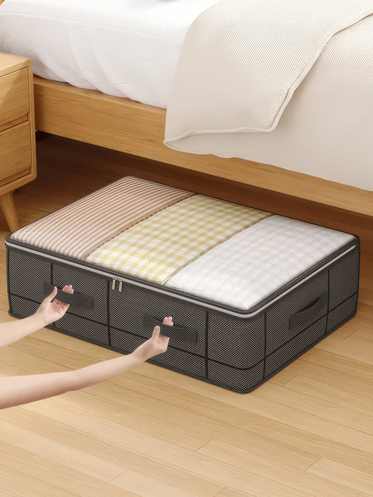 Under-Bed Storage Bag with Transparent Window, 1 or 2 Pieces