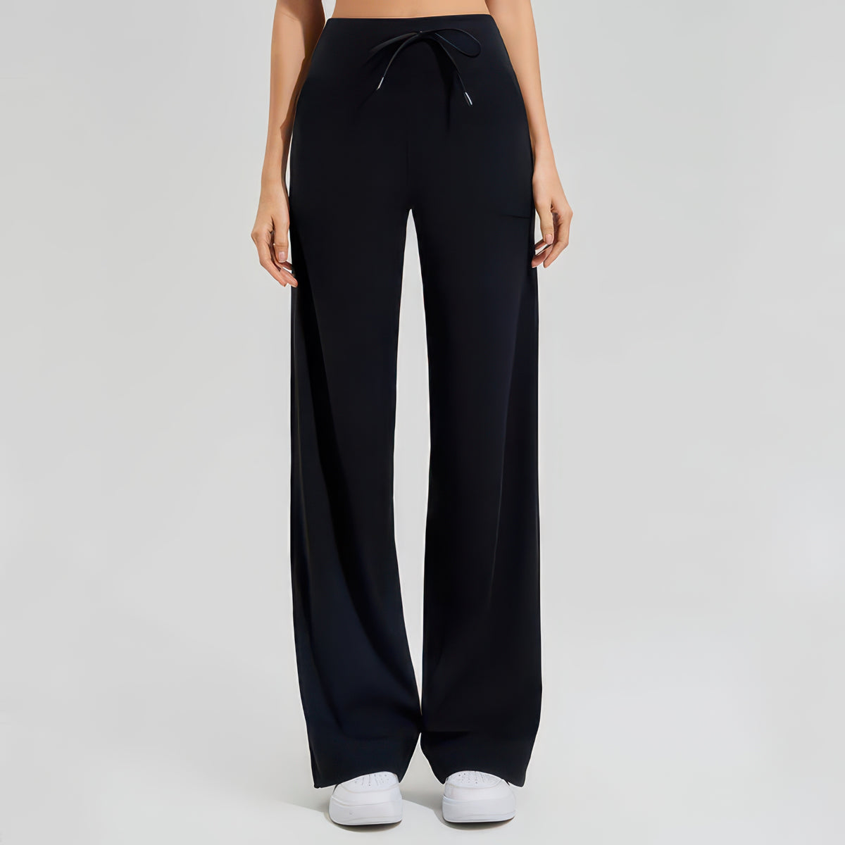 High-Waist Flared Wide Leg Yoga Pants for Women, Breathable Quick-Dry with Slash Pockets