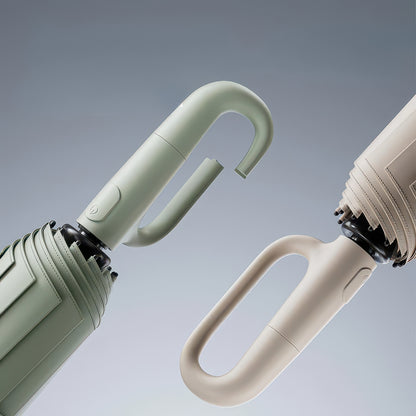 Automatic Reverse Folding Umbrella with Windproof Frame and Reflective Stripe