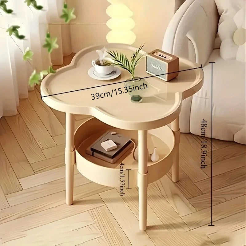 Mobile Storage Coffee Table – Modern Rolling Corner Table