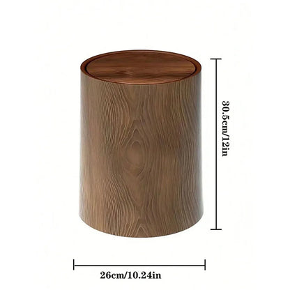 Plastic Wastebasket – Retro High-Capacity Waterproof Trash Can